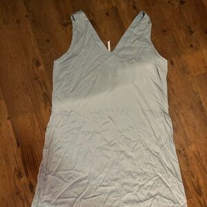 Travis Mathew Light Blue Linen Sleeveless Dress